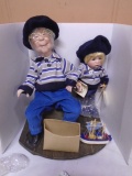 The Broadway Collection Porcelain Doll Set w/ Sail Boat