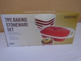 Homefare 7 Pc. Stoneware Baking set