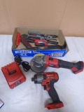 Bauer 20 Volt Grinder & Impact w/ Charger-No Batteries & Assorted Hand Tools