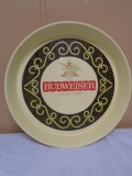 Vintage Round Budweiser Serving Tray