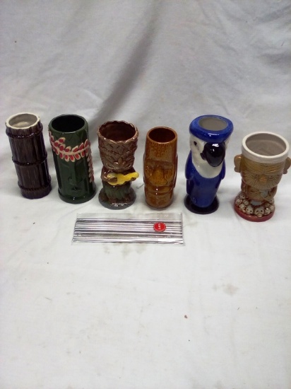 Set of 6 Tikki Mugs