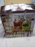 Estillo Glass Jar Drink Sipensers with Double Stand