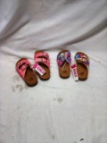 Qty. 2 Pair Girl's Must Havs Sandlas Size Large 2/3