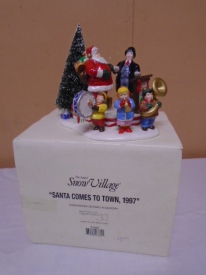 Dept. 56 Handpainted Ceramic Santa Comes To Town Accessories