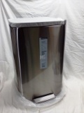 11.8 Gallon Stainless Steel Foot Pedal Trash Can