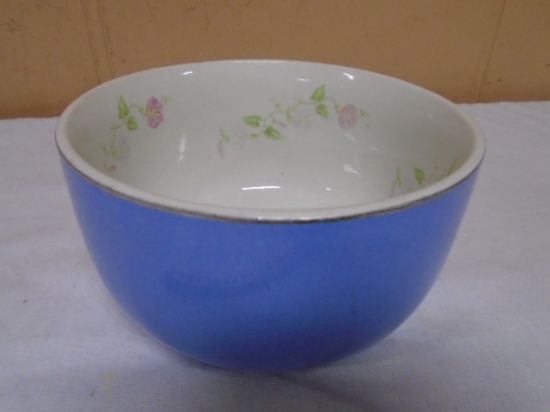 Hall Blue Morning Glory Straight Side Mixing Bowl