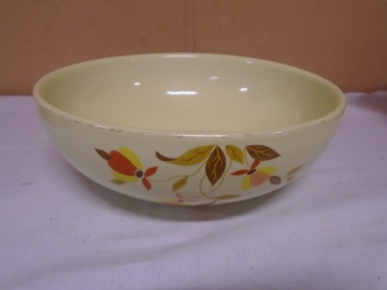 Vintage Hall Autumn Leaf Pattern Jewel Tea Serving Bowl