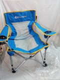 King Camp Blue and Yellow Lawn Chair