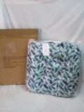 Blue Feather Tie Down Seat Cushion