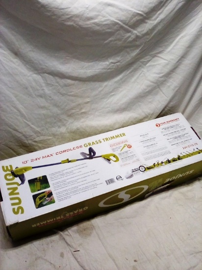 SunJoe 10" Rechargeable 24V Grass Trimmer