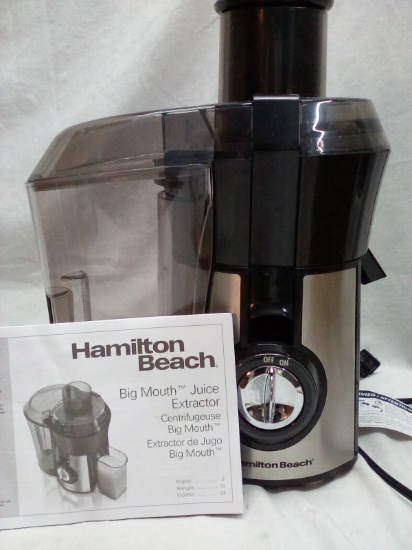 Hamilton Beach juice extractor plugged in works
