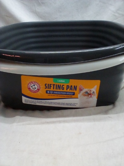 Large sifting cat litter pan
