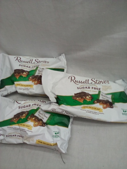 Russell Stover SUGAR FREE Pecan Delights Qty. 3 Bags 10Oz per Bag