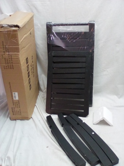 13”x24” Black Bamboo Shower Bench