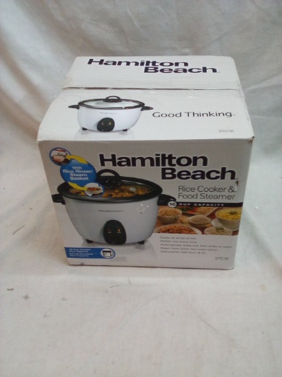 Hamilton Beach 16 Cup Capacity Rice Cooker and Food Steamer
