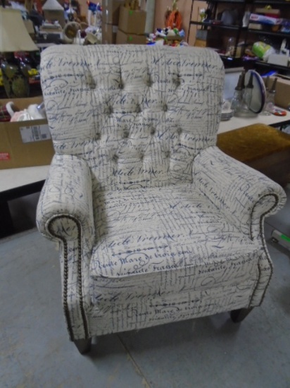Beautiful Flexsteel Upholstered Accent Chair w/Nail Head Trim/See Pic # 2