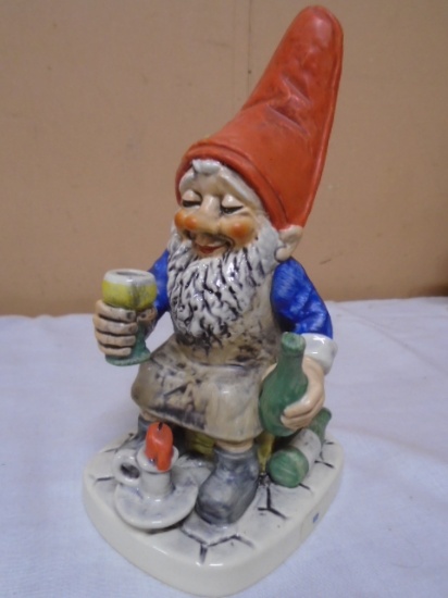 Goebel West German Co-Boy Ed The Wine Steward  Gnome Figurine