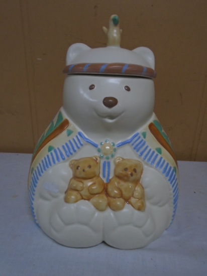 Indian Bear Cookie Jar