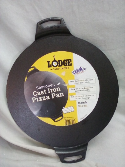 Lodge Cast Iron Seasoned 15 Inch Pizza Pan