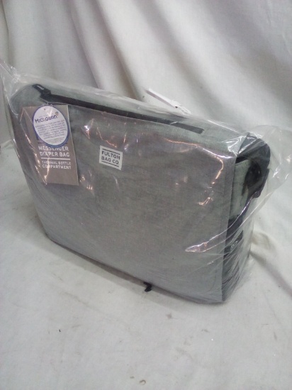 Fulton Bag Co. Messenger Diaper Bag w/ Thermal Bottle Compartment