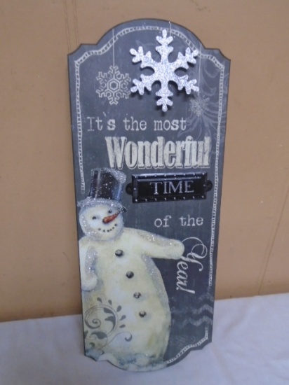 "It's The Most Wonderful Time of The Year" Wooden Wall Art