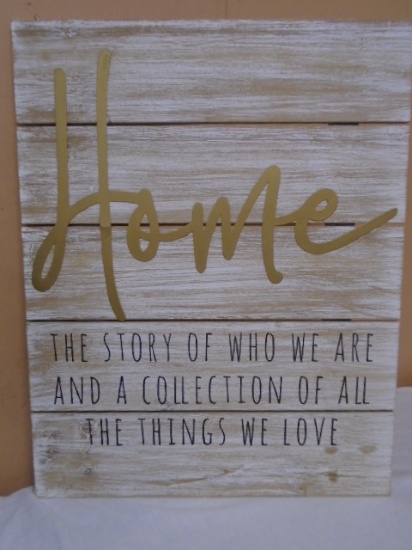 Wooden "Home" Wall Art