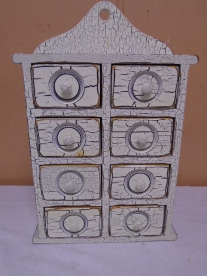 Solid Wood 8 Drawer Spice Cabinet