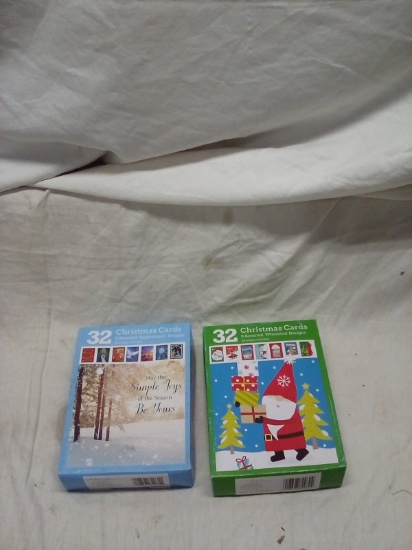 2- 32ct Christmas Cards