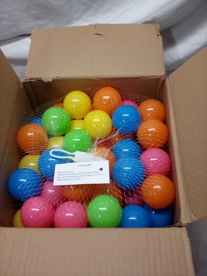 Box of qty. 100 Plastic 2" Ball Pit balls