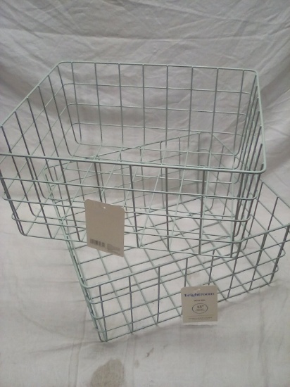 13" Square Wire Baskets