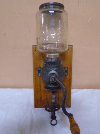 Antique Crystal Arcade No. 3 Wall Mount Coffee Grinder