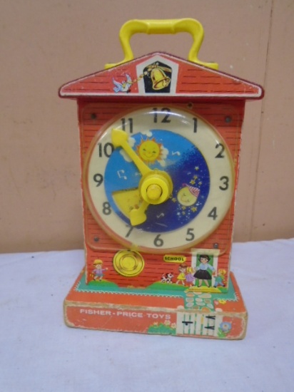 Vintage Fisher-Price Teaching Clock Music Box