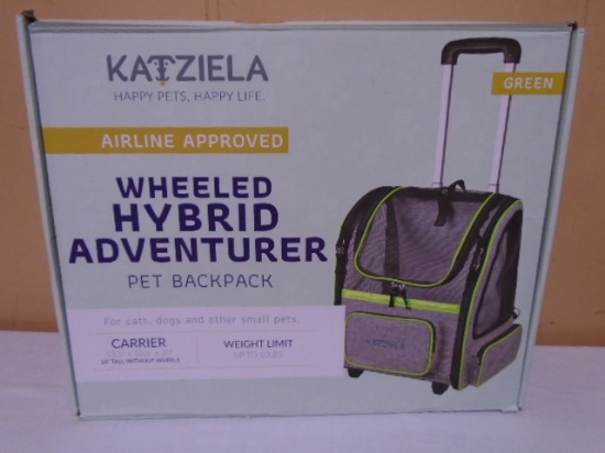 Katziela Wheeled Hybrid Adventurer Pet Backpack