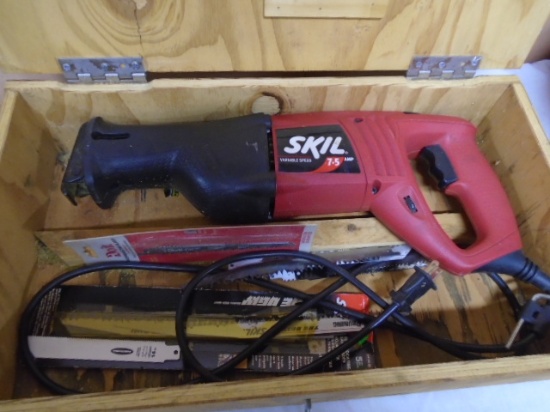 Skil 7.5amp Variable Speed Reciprocating Saw/ New Blades