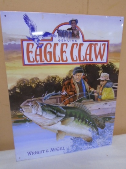 Wroght and McGill Coi " Eagle Claw" Metal Advertisement Sign