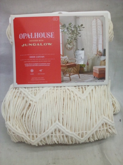 Opalhouse Jungalow Sheer Cream 84” Curtain