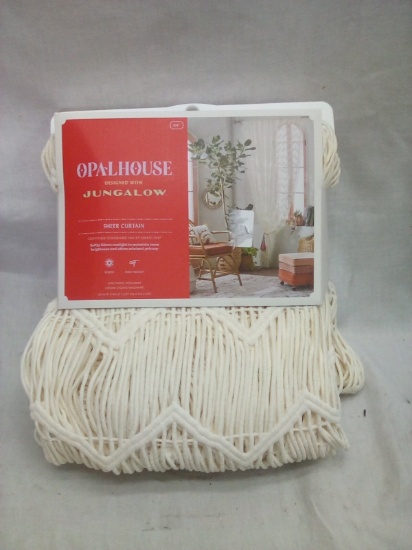 Opalhouse Jungalow Sheer Cream 84” Curtain