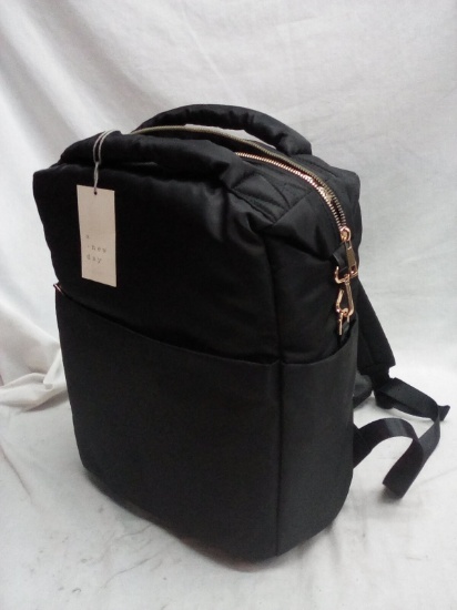 A New Day Black W/ Gold Accents Back Pack/Day Bag/Diaper Bag