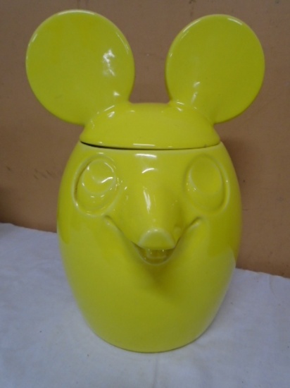 Vintage McCoy Yellow Mouse Cookie Jar