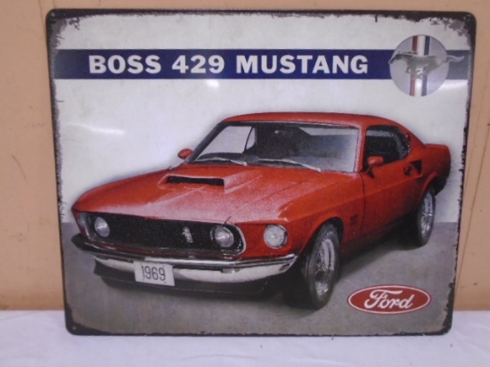 1969 Boss 429 Ford Mustang Metal Sign