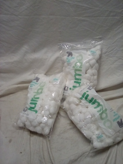 Qty. 3 big bags of Cotton Balls