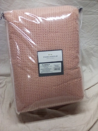 Threshold Twix XL Pink Waffle Comforter