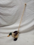 Wooden Push Around Duck Toy for Children