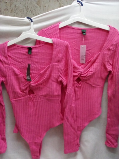 Wild Fable size large pink body suits quantity 2