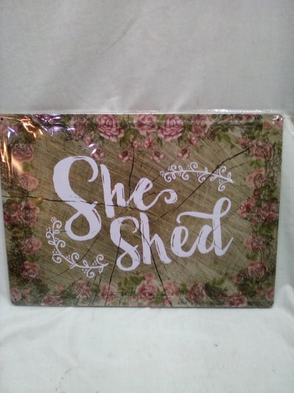 Metal Sign 12in17in She shed