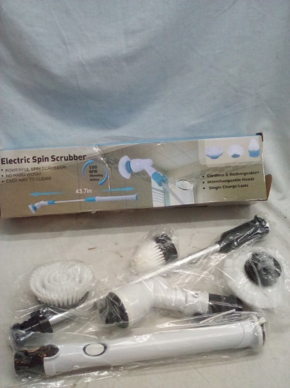 Electric Spin Scrubber with 3 interchangeable Heads