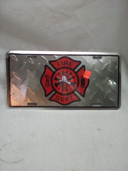Fire Dept License Plate