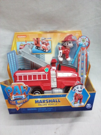 Nickelodeon Paw Patrol The Movie Marshall Deluxe Vehicle Toy for Children Ages 3+