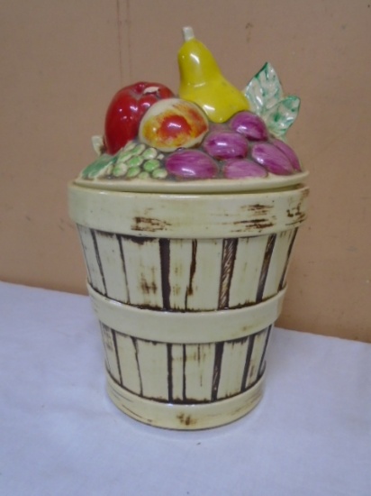 Vintage McCoy Fruit in Basket Cookie Jar