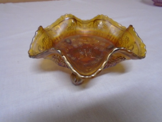 Fenton Carnival Glass Butterfly and Berry Pattern Berry Bowl